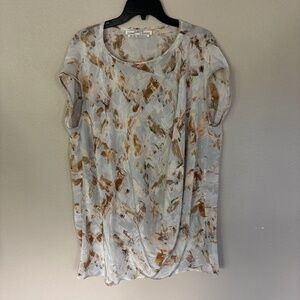 Allsaints 100% Silk Blouse, Printed in Italy